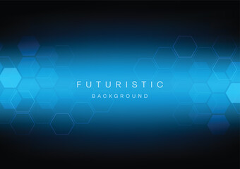 Blue Futuristic Circuit Abstract technology background Hi-tech system concept vector illustration