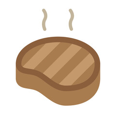 Steak Vector Flat Icon Design