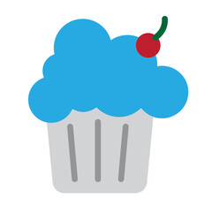 Muffin Vector Flat Icon Design