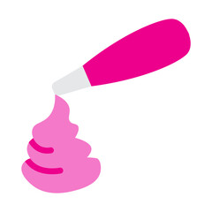 Whipped Cream Vector Flat Icon Design