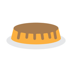 Pudding Vector Flat Icon Design