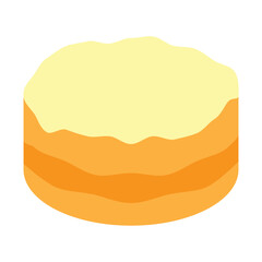 Chicken Puffs Vector Flat Icon Design