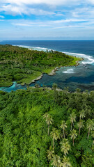 Beautiful view of a tropical coastline.