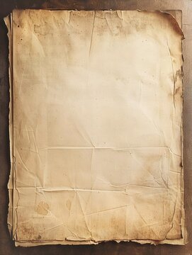 Aged, textured paper with a sepia tone, curled edges, and visible creases and tears, likely a contract or template from the early 20th century.