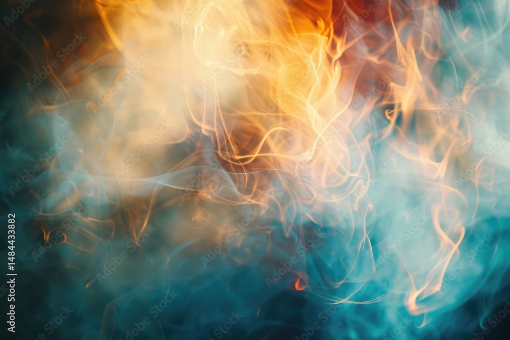 Aufkleber abstract vibrant color wave blurry express the energetic particle. seamless vague texture of vividne