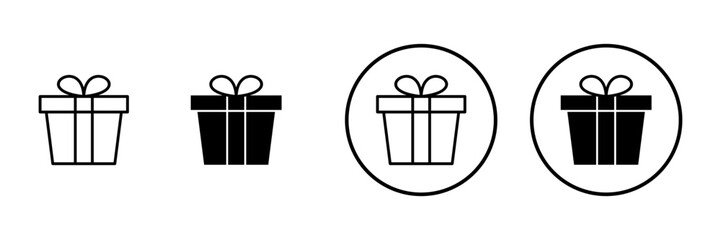 Gift icon vector. gift sign and symbol. birthday gift