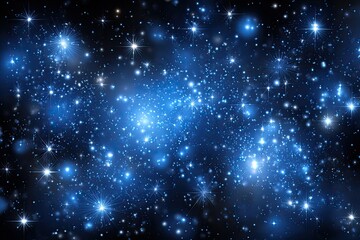 Fototapeta premium Celestial Jewels A Galaxy Shimmers in Deep Space