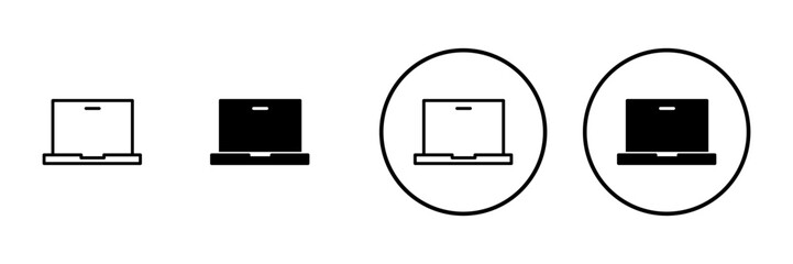 Obraz premium Laptop icon vector. computer sign and symbol