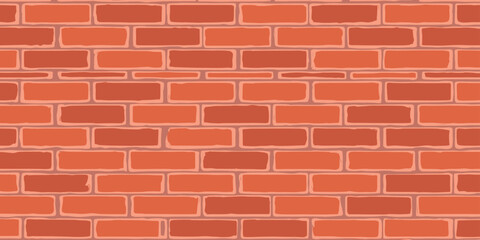 Obraz premium Warm Red Brick Wall Pattern Rustic Texture Background