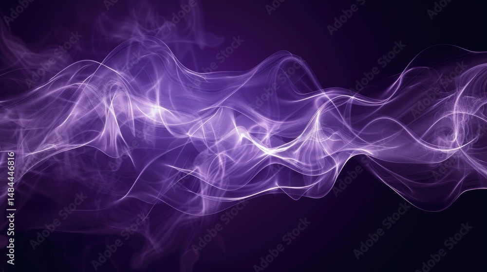 Poster abstract purple color wave flowing express the energetic ripple. seamless texture of vividness curve