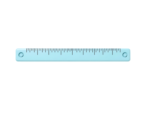 A 3D Cartoon Ruler for Measurement and Precision
