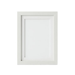 Portrait white frame with a clean design, simple texture, and bright neutral tones