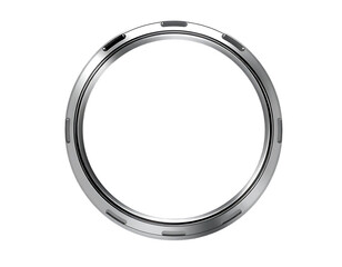 Detailed 3D Render of a Metallic Silver Ring