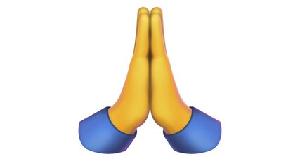 animated praying hands or palms together emoji