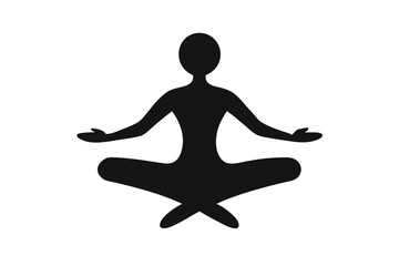 Yoga Minimalist  Silhouette Vector – Clean and Modern Wellness Illustration for Stylish Apparel