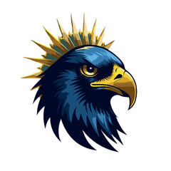 Fototapeta premium Eagle with Golden Crown