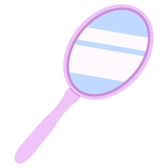 handheld oval mirror © Cusmin35