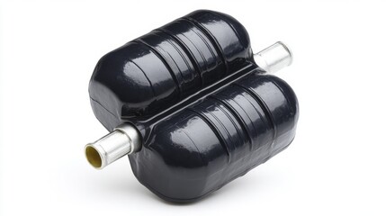 Rubber signal isolator object for car electronics isolated on white background. Generative AI