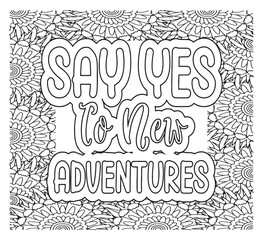 Motivational Quotes Coloring Pages For Adutls