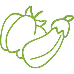 Doodle Simple Vegetable