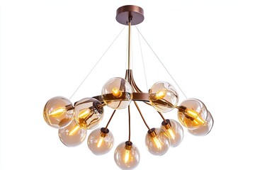 Pendant Light Isolated on white background. Modern