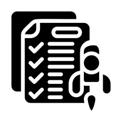 Launch checklist Solid Icon