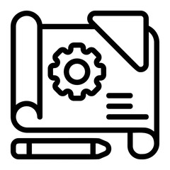 Service blueprint Line Icon