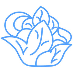 Obraz premium caulivflower icon blue