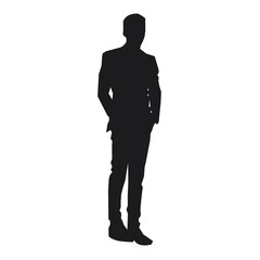 Bussiness man silhouette vector