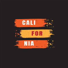California typography t-shirt design
