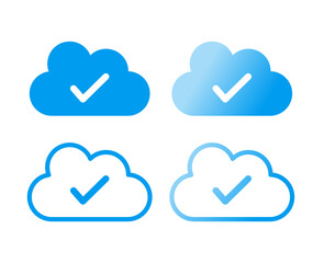 クラウドのチェックアイコン
