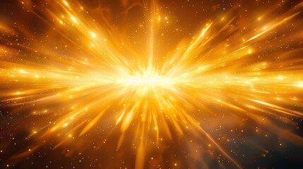 A captivating golden explosion with streaks and particles, creating a bright, energetic display.