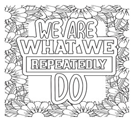Motivational Quotes Coloring Pages For Adutls