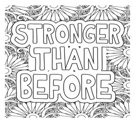 Motivational Quotes Coloring Pages For Adutls