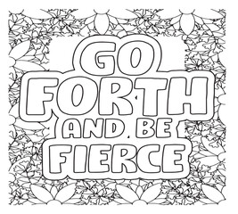 Motivational Quotes Coloring Pages For Adutls
