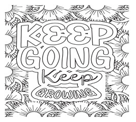 Motivational Quotes Coloring Pages For Adutls