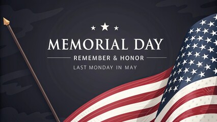 Eye-Catching Memorial Day Graphic for Social Media Campaign Use.