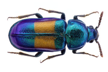 Vibrant Jewel Beetle Close-Up Macro Photography of a Colorful Insect