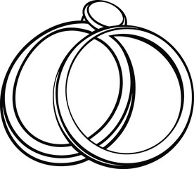 vector illustration of a ring