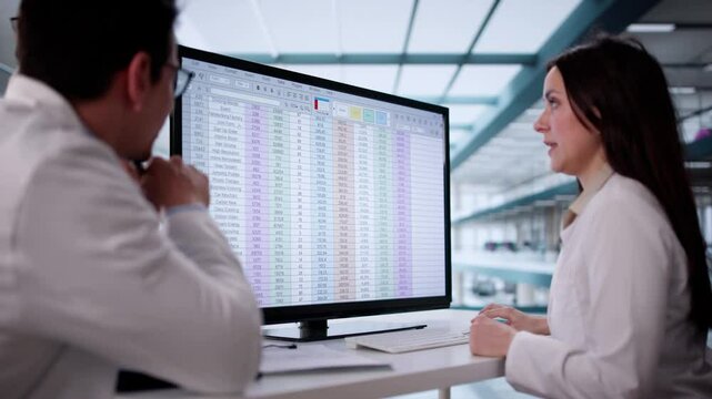 Doctor Showing Medical Codes Training Presentation