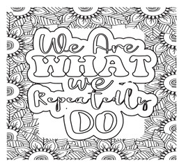 Motivational Quotes Coloring Pages For Adutls