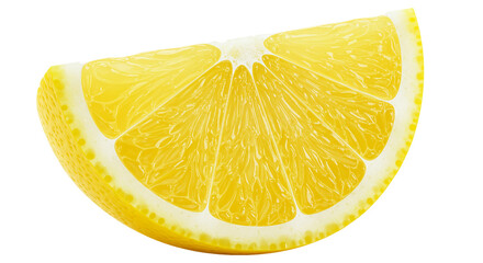 Fresh Lemon Slice: High-Resolution Image on transparent background