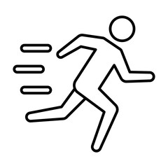 Running line icon