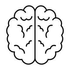 Brain line icon