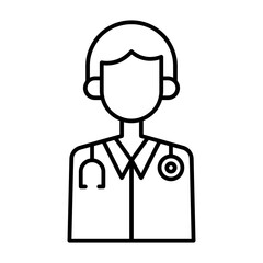 Doctor line icon