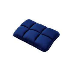 Fototapeta premium Blue Quilted Rectangular Pillow - Comfortable and Stylish Home Decor
