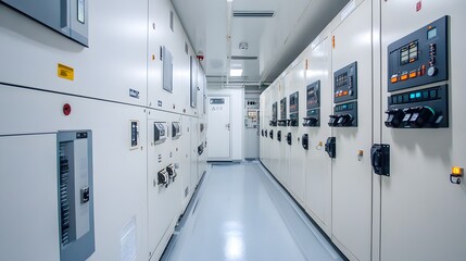 server rack in a data center