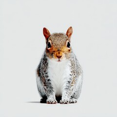Fototapeta premium 3D squirrel sitting with hands folded politely