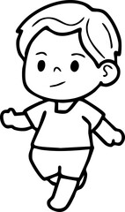 Cartoon Boys and Girls Elements Go to school Character Illustration