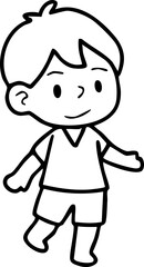 Cartoon Boys and Girls Elements Go to school Character Illustration